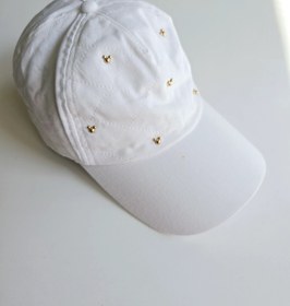 تصویر کلاه کاسکت سفید میکی 