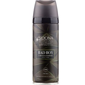 تصویر اسپری دئودورانت مردانه مدل Bad Boy حجم 200میل سیدونا Sidona Body Spray Bad Boy For Men 200ml