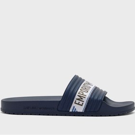 تصویر دمپایی لژدار یک بند لوگو برند Emporio Armani Logo One Strap Flip Flops