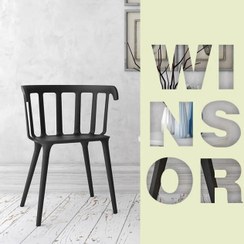 تصویر صندلی پلیمری وینسور مشکی 