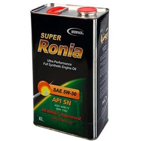 تصویر روغن موتور ایرانول Super Ronia با تاییدیه رنو 5W-30 