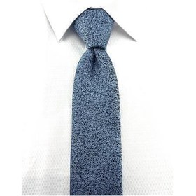 تصویر کراوات طرح دار آبی همراه با دستمال برند PİERRONİ 