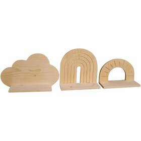 تصویر شلف دیواری 3 تیکه 