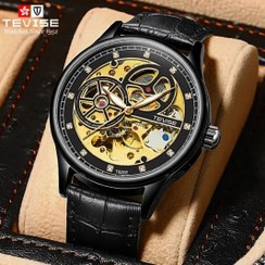 تصویر ساعت لاکچری مردانه تیوایس مدل T820E - آبی نقره ای Men's luxury watch TEVISE model T820E