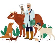 تصویر ویزیت دامپزشک در محل پکیج 1 ( فقط داخل شهر تهران ) 