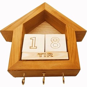 تصویر تقویم و جاکلیدی 