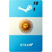 تصویر گیفت کارت استیم والت 10 دلاری آرژانتین 