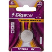 تصویر باتری سکه‌ ای لیتیومی گیگاسل مدل CR2016 بسته 1 عددی Gigacell CR2016 Lithium Battery Pack Of 1