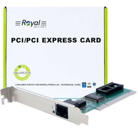 تصویر کارت شبکه PCI گیگابیتی رویال مدل RP-002 ا Royal RP-002 Gigabit PCI-E Network Adapter Royal RP-002 Gigabit PCI-E Network Adapter