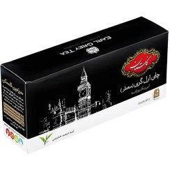 تصویر چای سیاه کیسه ای " معطر، ارل گری روزانه " گلستان - ( چای خارجی، تی بگ پاکتی مشکی ) چای سی تی سی " CTC " هندوستان و کنیا با طعم برگاموت ( حاوی 25 عدد چای کیسه ای - بسته 50 گرمی ) 