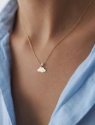 تصویر آویز طلا زنانه طرح ابر 