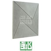 تصویر موزاییک پلیمری چشمه 50*50 طوسی کارا بتن 