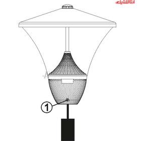 تصویر چراغ حیاطی و پارکی 35 وات گلنور مدل برلیان TC 