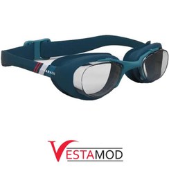 تصویر عینک شنا نابایجی_لنز شفاف رنگ آبی مدل -Nabaiji Swimming goggles blue|100XBASE 
