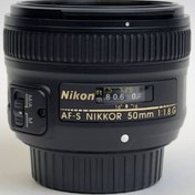 تصویر لنز نیکون Nikon AF-S 50mm F/1.8 G دست دوم 