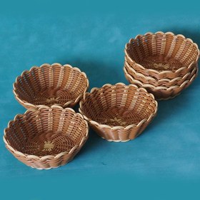 تصویر سبد سبزی حصیری طرح MC03 