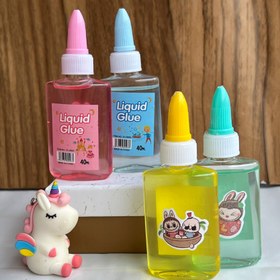 تصویر چسب مایع رنکی طرح لبوبو - سبز 