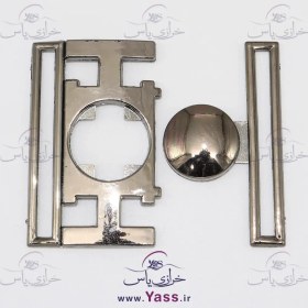 تصویر سگک جفتی پلاستیکی دودی 