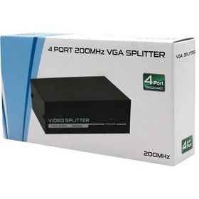 تصویر اسپیلتر 4 پورت VGA مدل VGA-2004 4 port VGA splitter model VGA-2004