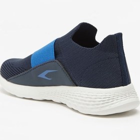 تصویر کفش ورزشی پسرانه با طراحی بافت‌دار و بدون بند برند dash Boys Textured Slip-On Sports Shoes