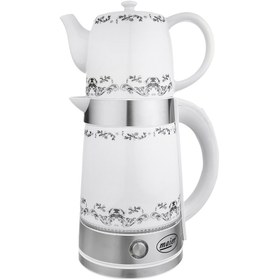 تصویر چای ساز 2200 وات ایستاده مایر Maier MR-2055 ا Maier MR-2055 2200w Ceramic teapot Tea Maker Maier MR-2055 2200w Ceramic teapot Tea Maker