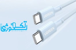 تصویر کابل شارژ و دیتا 5 آمپر USB-C 2.0 Male یوگرین مدل US557 سری 15271 