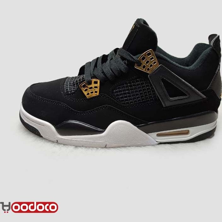 jordan retro 4s black and gold
