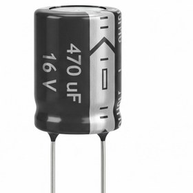 تصویر خازن الکترولیتی 16 ولت 470 میکرو فاراد 