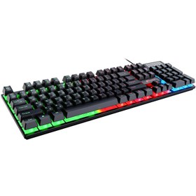 تصویر کیبورد گیمینگ با سیم الون مدل GK101 ELEVEN GK101 WIRED Gaming Keyboard