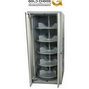 تصویر کمد بایگانی دوار فلزی ۵ طبقه کد KB402 