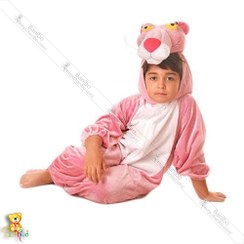 تصویر تن پوش پلنگ صورتی شادی رویان مناسب خردسال 