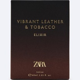 تصویر ادکلن مردانه زارا ویبرانت لدر توباکو الکسیر ۶۰ میل | ZARA VIBRANT LEATHER TOBACCO ELIXIR 60 ML VIBRANT LEATHER & TOBACCO ELIXIR PARFUM 60 ML (2,03 FL. OZ.)