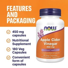 تصویر سرکه سیب ناو NOW Apple Cider Vinegar