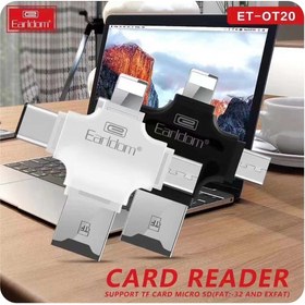 تصویر کارت خوان چهار سر ارلدام Earldom ET-OT20 All-in-One Card Reader Earldom ET-OT20 All-in-One Card Reader