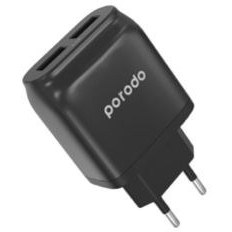 تصویر شارژر دیواری پرودو مدل PD-0203MEU به همراه کابل تبدیل Micro USB Porodo PD-0203MEU Wall Charger Aito-ID Micro USB Cable