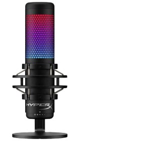 تصویر میکروفون گیمینگ هایپر ایکس مدل HyperX QuadCast S Black 