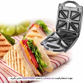 تصویر ساندویچ ساز رومانتیک هوم مدل HS-710 Romantic Home HS-710 Sandwich Maker