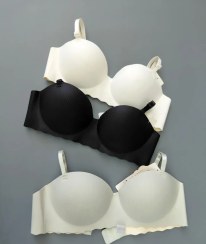 تصویر سوتین لیزری دکلته بدون دوخت و فنر سایز ۸۵ رنگ سفید 