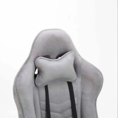 تصویر صندلی گیمینگ مدل فابریک خاکستری Gaming Chair Fabrik Gray 