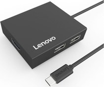 تصویر هاب تایپ‌سی با 5 پورت لنوو Lenovo Multifunctional Type C Hub C150 ا Lenovo C150 Hub USB-C to USB2.0X2 + USB3.0X1 + Type-C x 1 + HDMI Adapter Lenovo C150 Hub USB-C to USB2.0X2 + USB3.0X1 + Type-C x 1 + HDMI Adapter