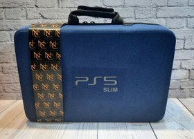 تصویر کیف حمل ps5 slim تمام مخمل کیفیت درجه یک برند نهل 