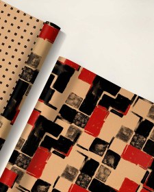 تصویر 3 برگ کاغذ کادو کرافت – 1108 