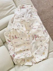 تصویر ست بلوز و شلوار چین دار پینترستی کد 336 