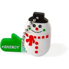 تصویر فلش مموری ایکس انرژی مدل SNOWMAN ورژن USB2 ظرفیت 64 گیگابایت X-Energy Snowman USB2 64GB flash memory