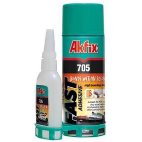 تصویر چسب 123 آکفیکس مدل AKFIX 705 حجم 400 میلی لیتر مجموعه 10 عددی 