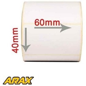 تصویر لیبل (برچسب) حرارتی تک ردیفه 60×40 Thermal Label 40x60 One Row