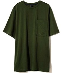 تصویر تی شرت مردانه یقه گرد نخی سبز یشمی ویمانا 