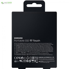 تصویر حافظه اس اس دی اکسترنال سامسونگ مدل T7 تاچ با ظرفیت 1 ترابایت ا Samsung T7 Touch 1TB USB-C External SSD Samsung T7 Touch 1TB USB-C External SSD