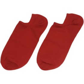 تصویر جوراب زیرقوزکی قرمز 