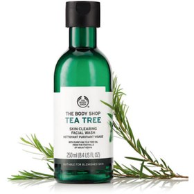 تصویر ژل شستشوی صورت بادی شاپ  ضد جوش تی تری 250 میل The Body shop Tea Tree Skin Clearing 250 ml